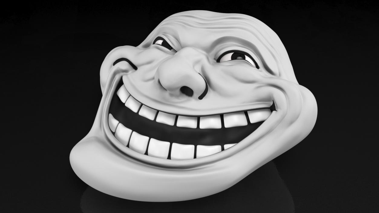 3D model Trollface White