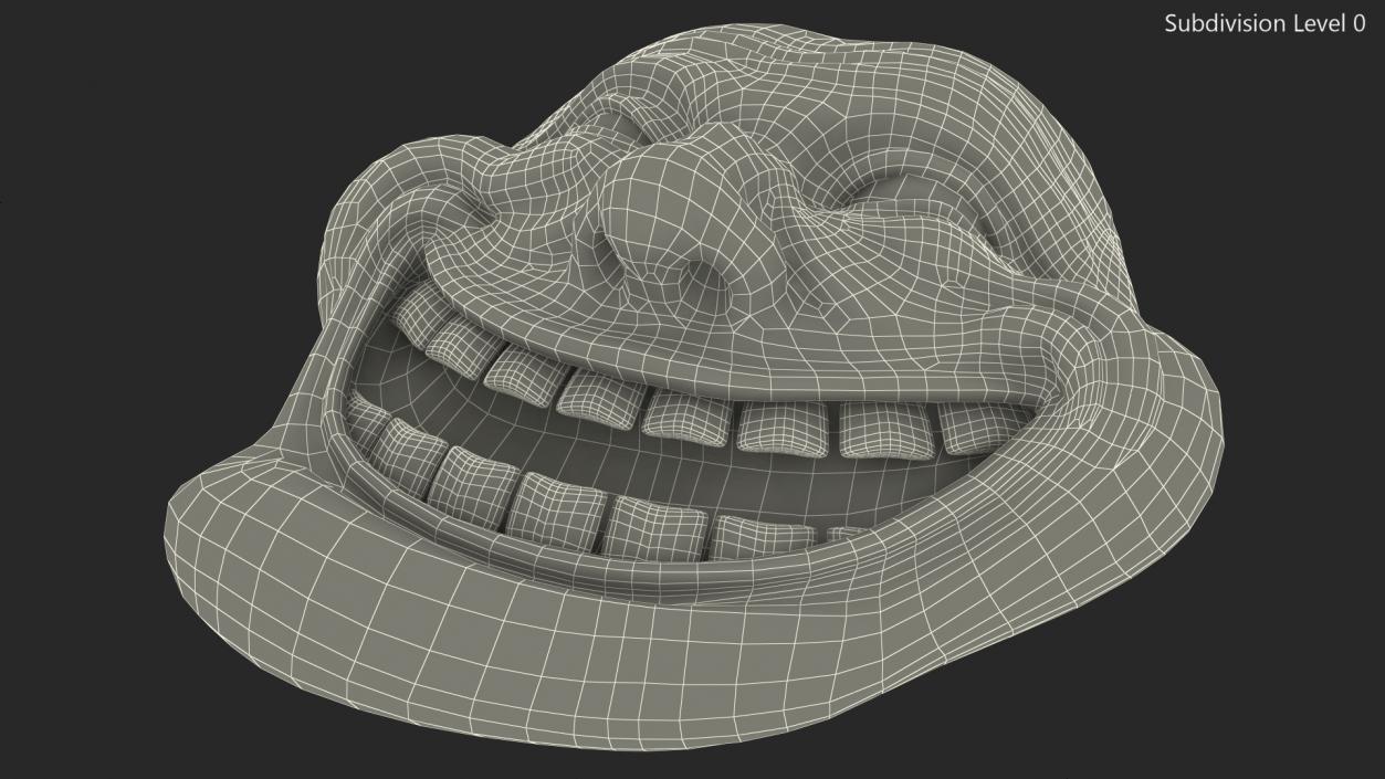 3D model Trollface White