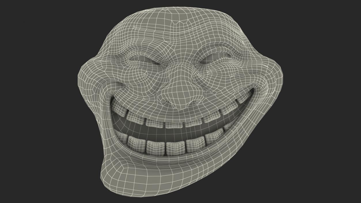 3D model Trollface White