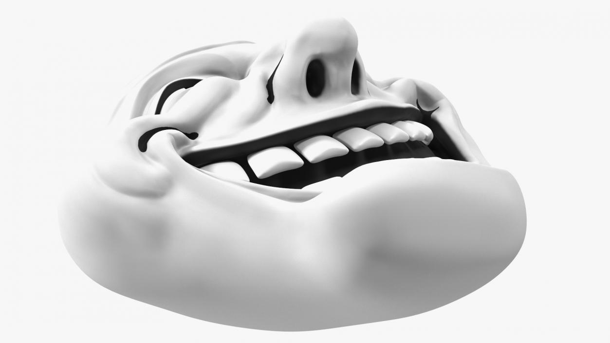 3D model Trollface White