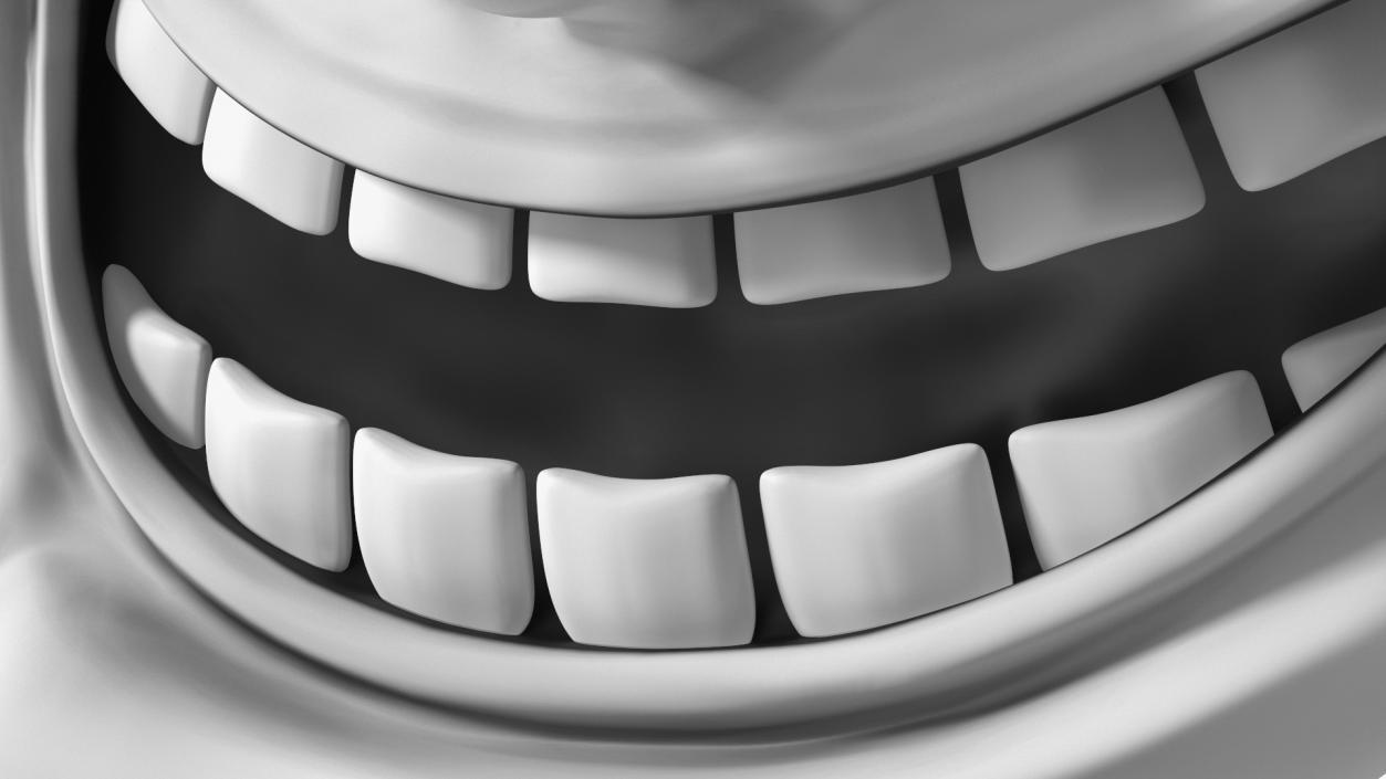 3D model Trollface White