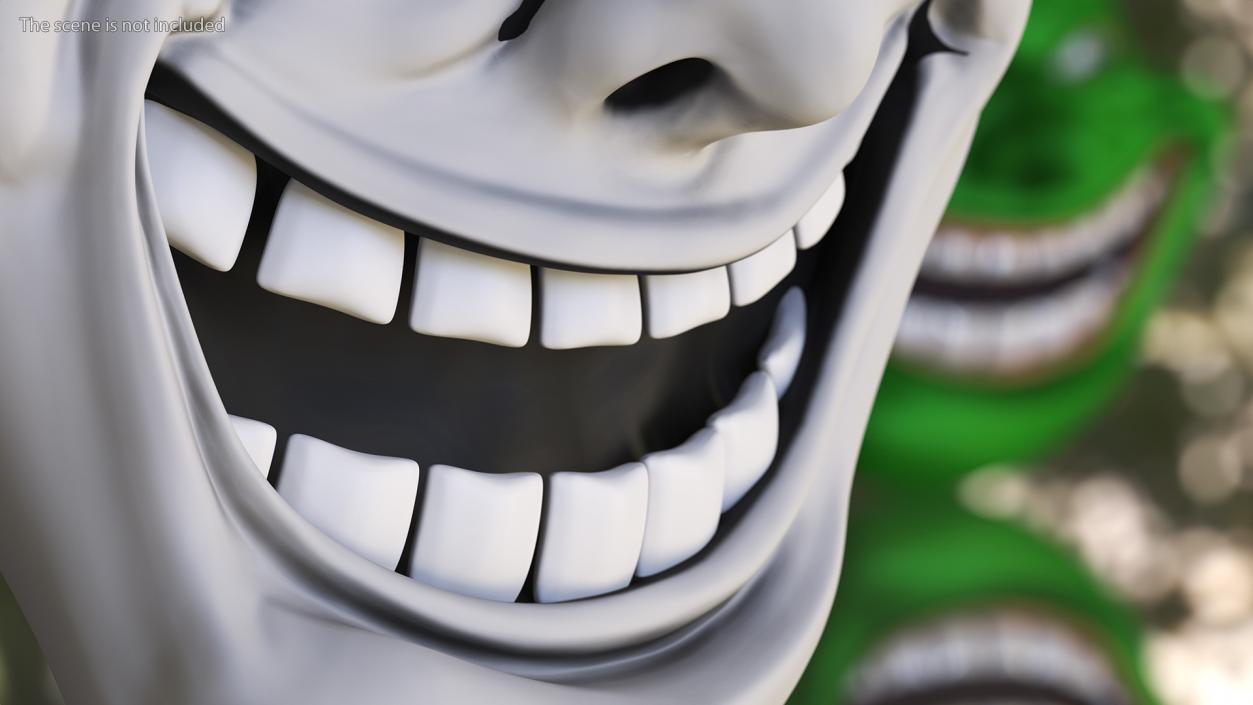 3D model Trollface White