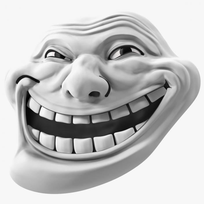 3D model Trollface White