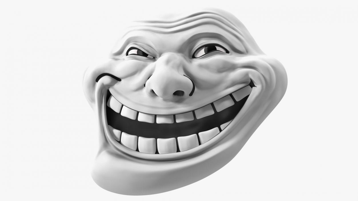 3D model Trollface White