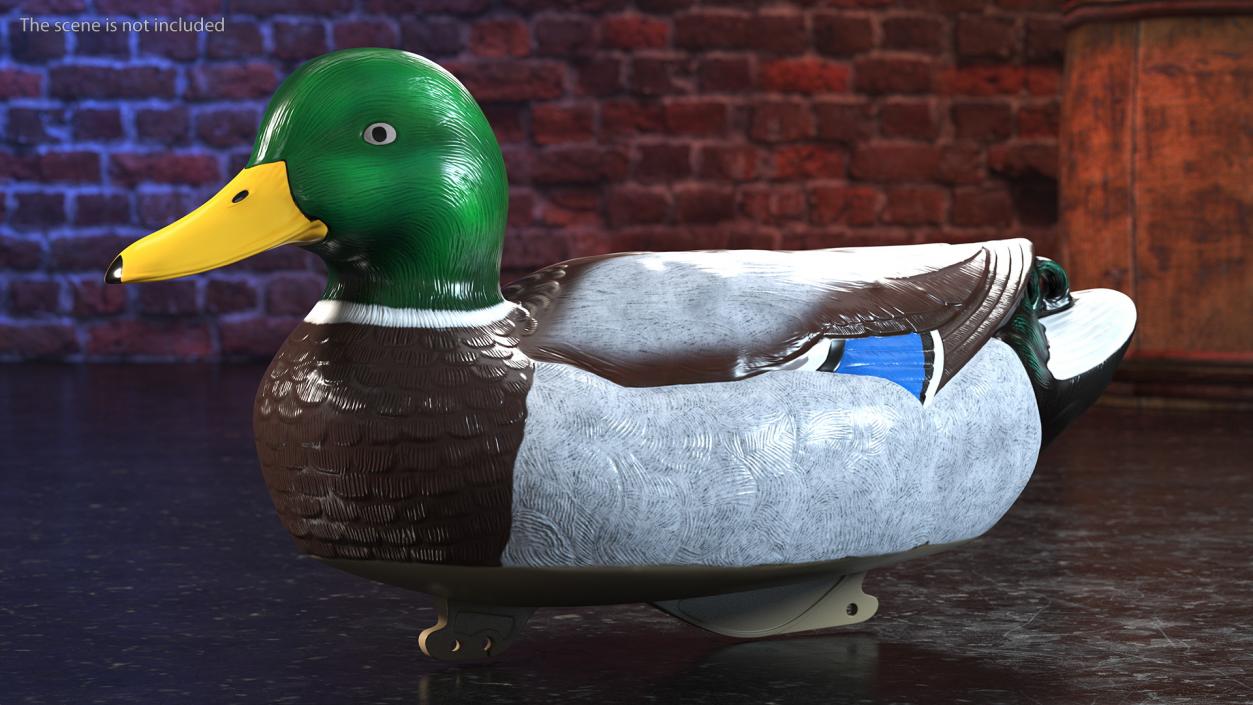 3D Duck Decoy Drake