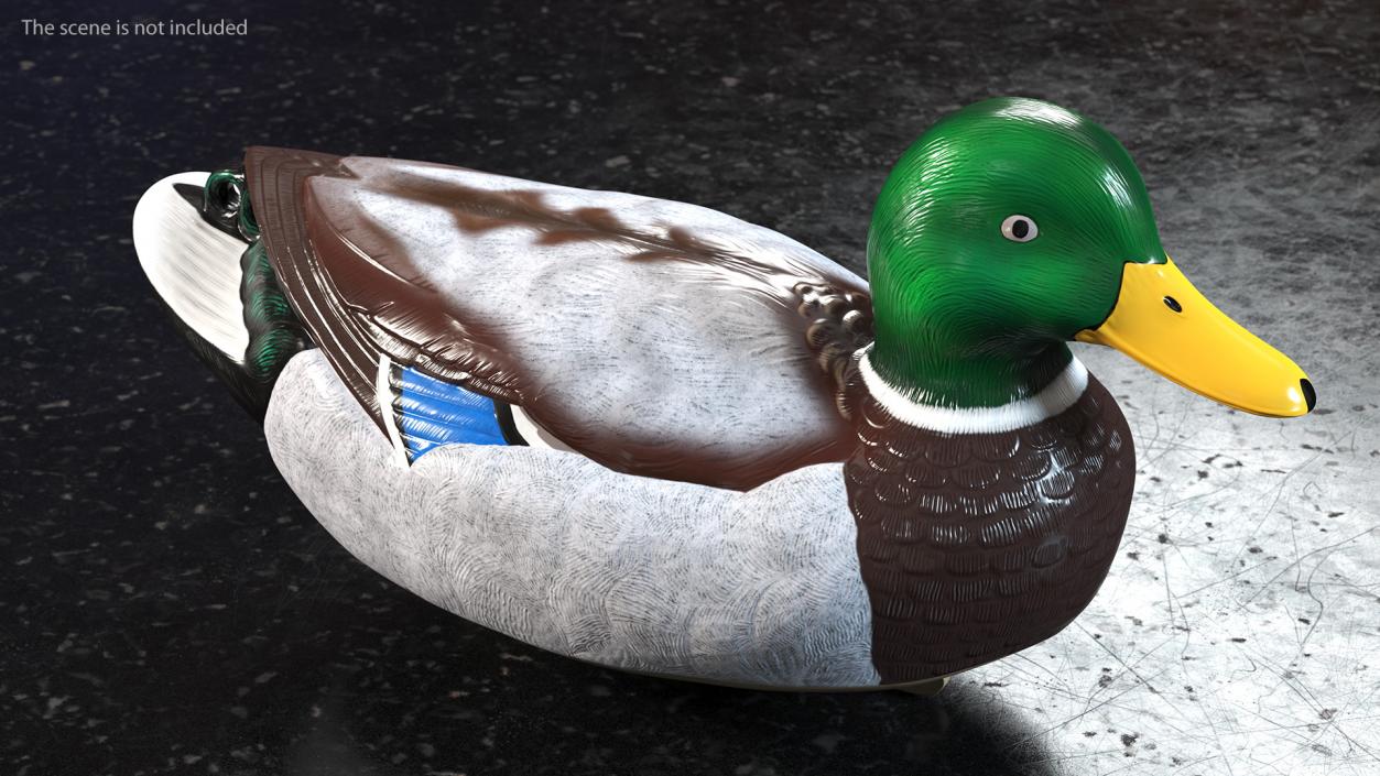 3D Duck Decoy Drake