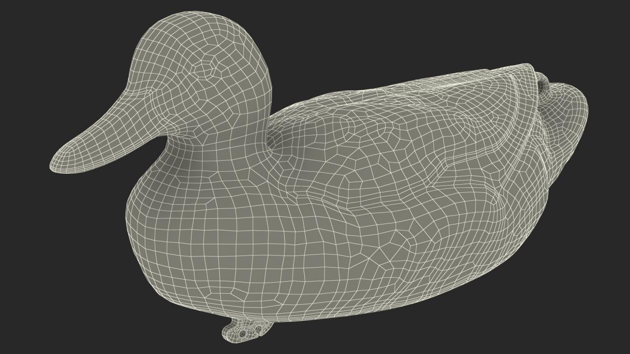 3D Duck Decoy Drake