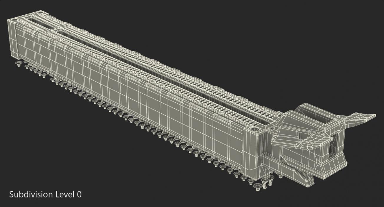 3D model PCI EX X16 Connector