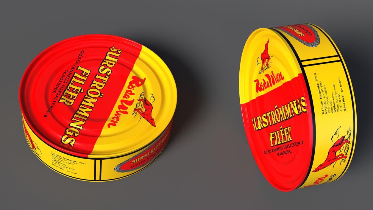 Canned Fish Surstromming 300g 3D model