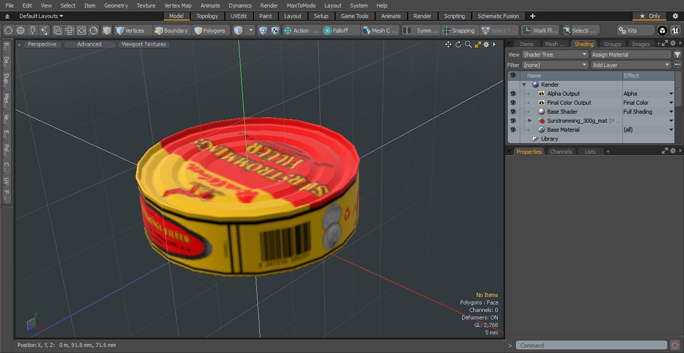 Canned Fish Surstromming 300g 3D model