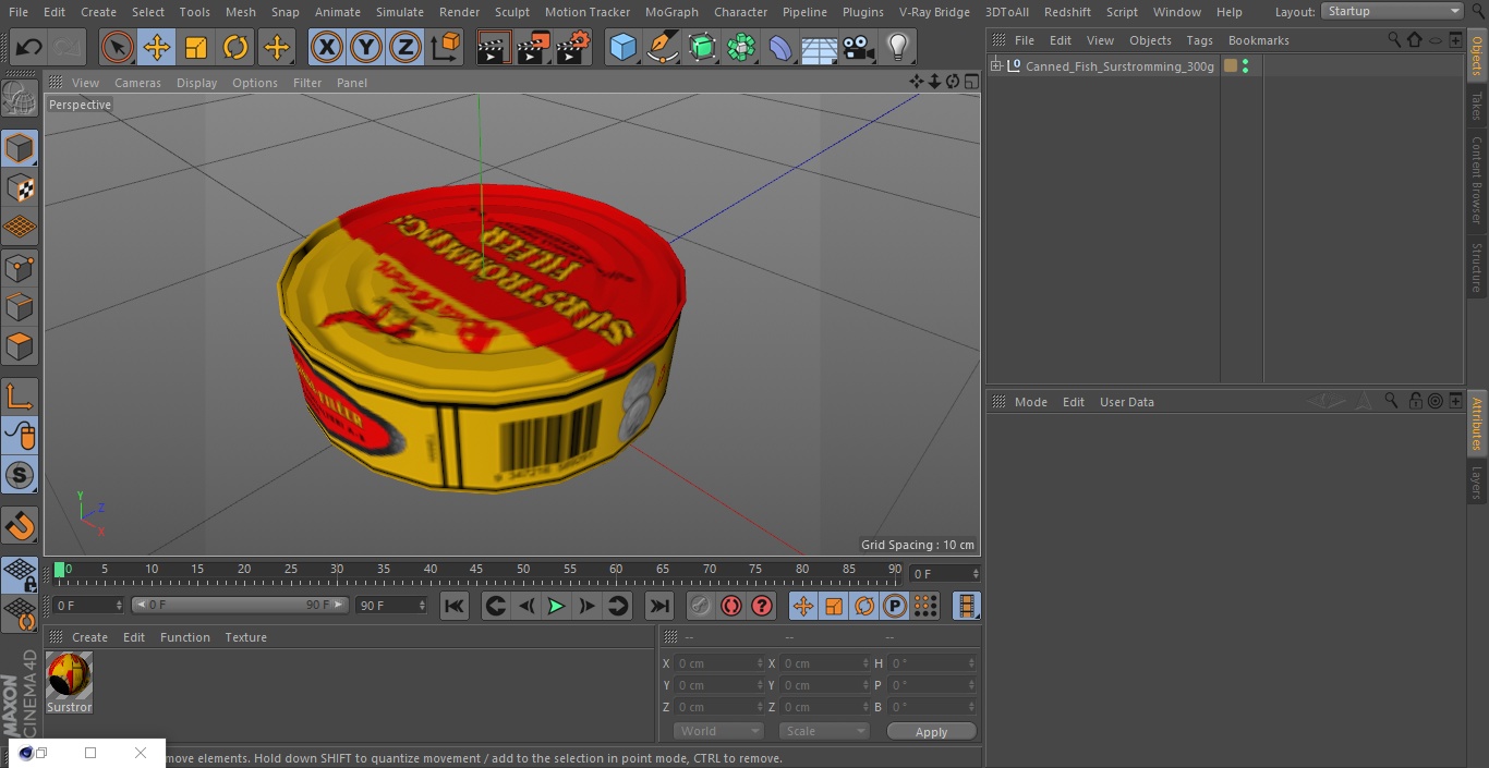 Canned Fish Surstromming 300g 3D model