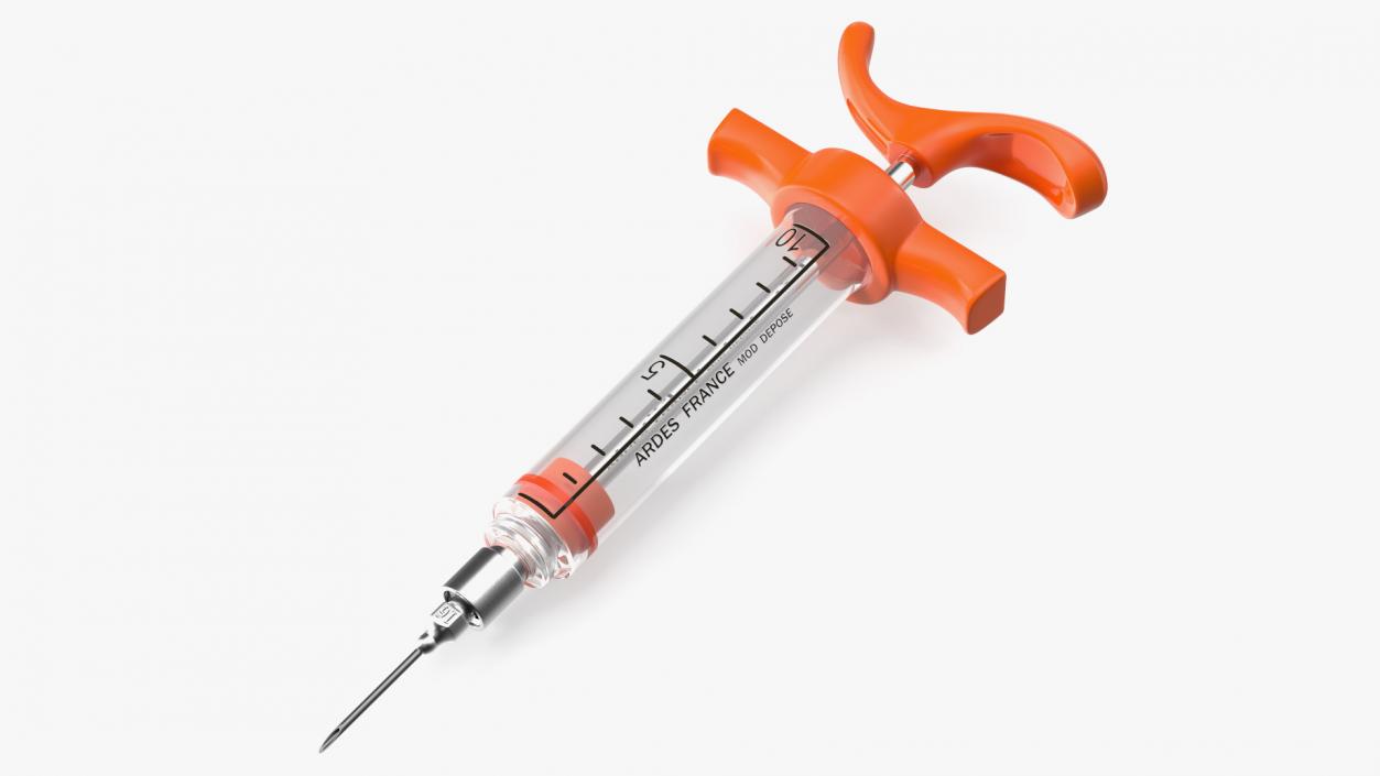 Veterinary Vaccine Syringe ARDES 10ml 3D