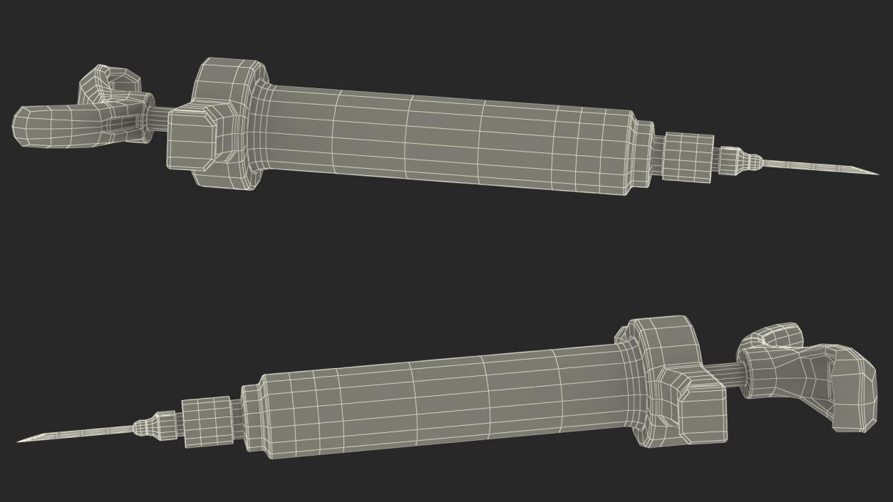 Veterinary Vaccine Syringe ARDES 10ml 3D