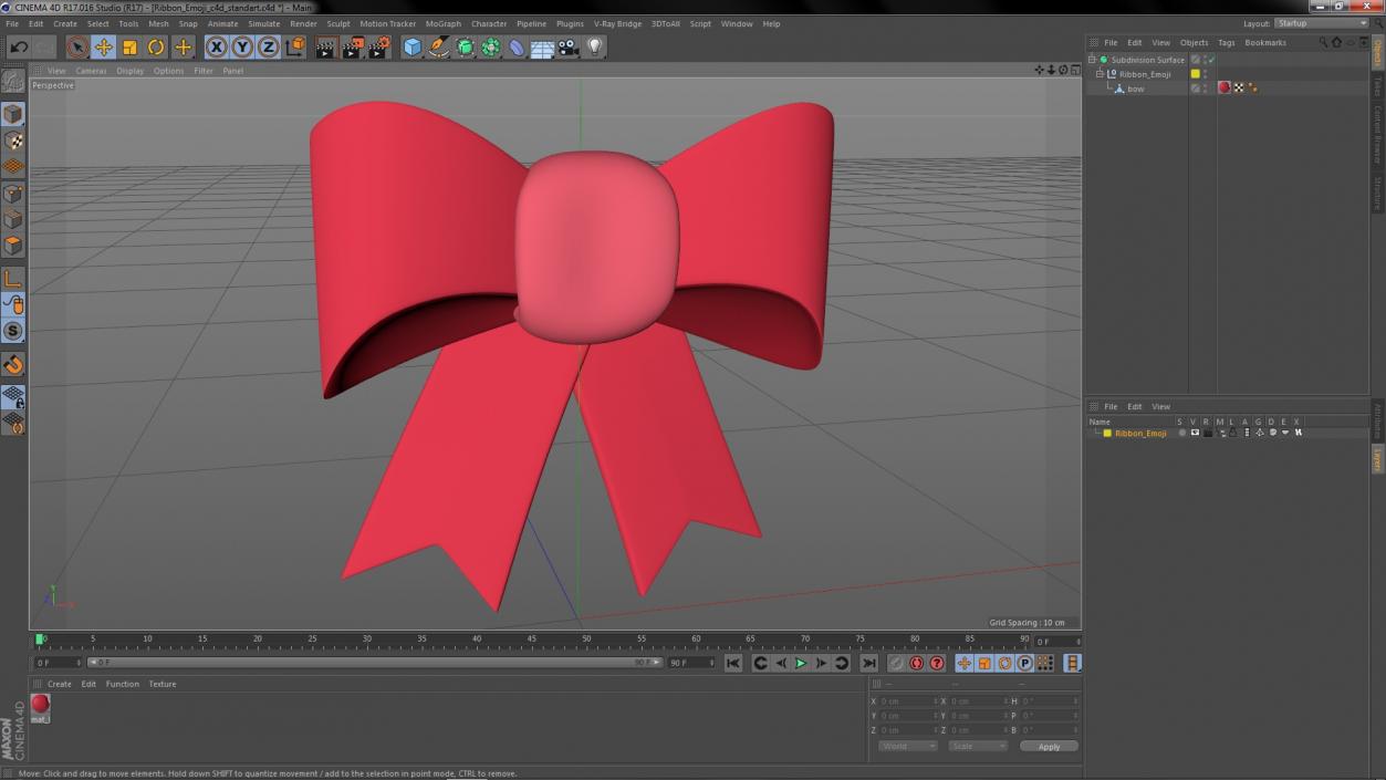 Ribbon Emoji 3D