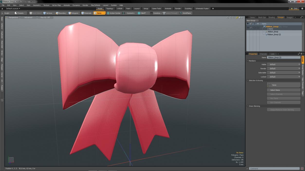 Ribbon Emoji 3D