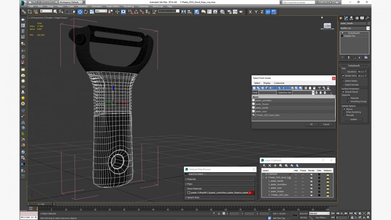 3D Y-Peeler OXO Good Grips model