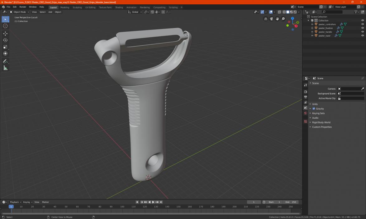 3D Y-Peeler OXO Good Grips model