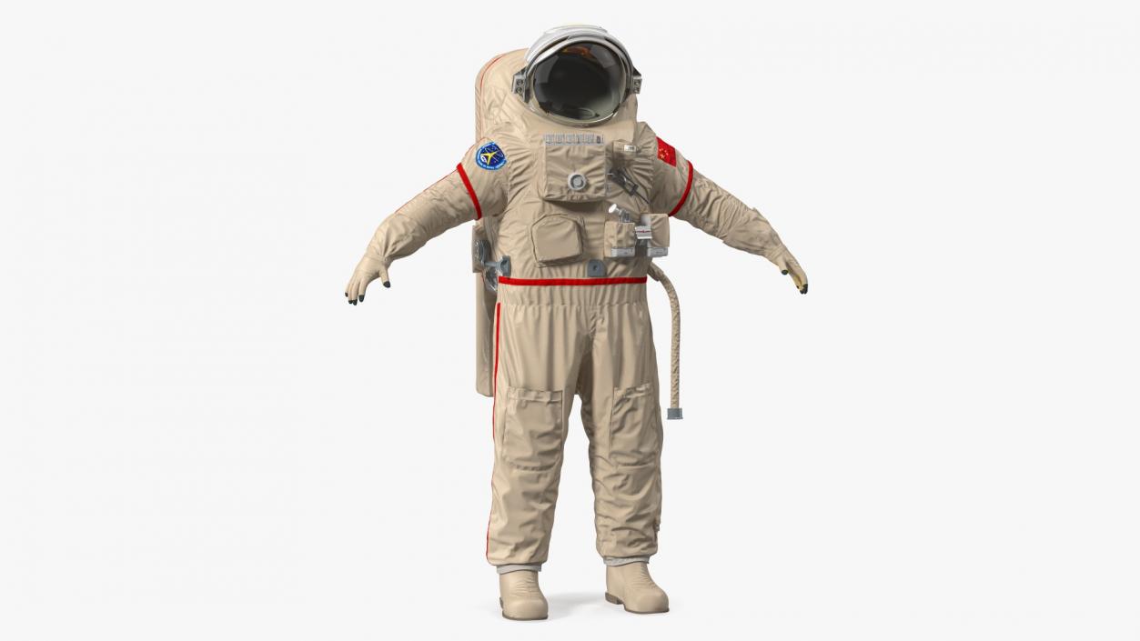 Astronaut Suit Haiying with Helmet 3D model