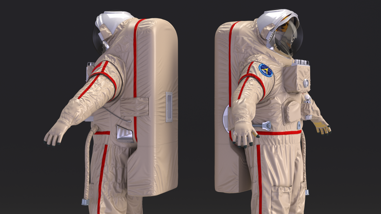 Astronaut Suit Haiying with Helmet 3D model