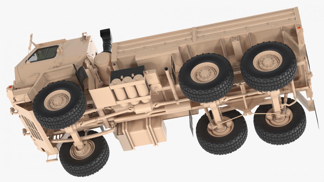 3D model Oshkosh FMTV Cargo Truck 6x6 Rigged