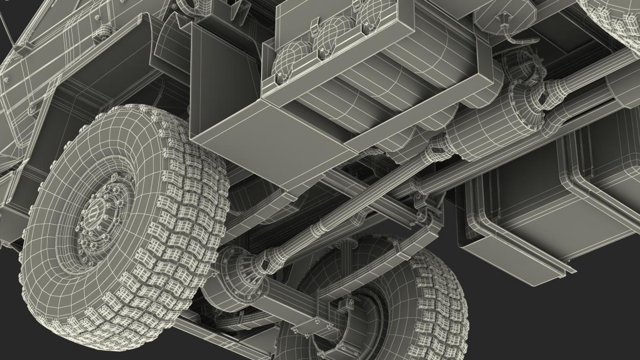 3D model Oshkosh FMTV Cargo Truck 6x6 Rigged