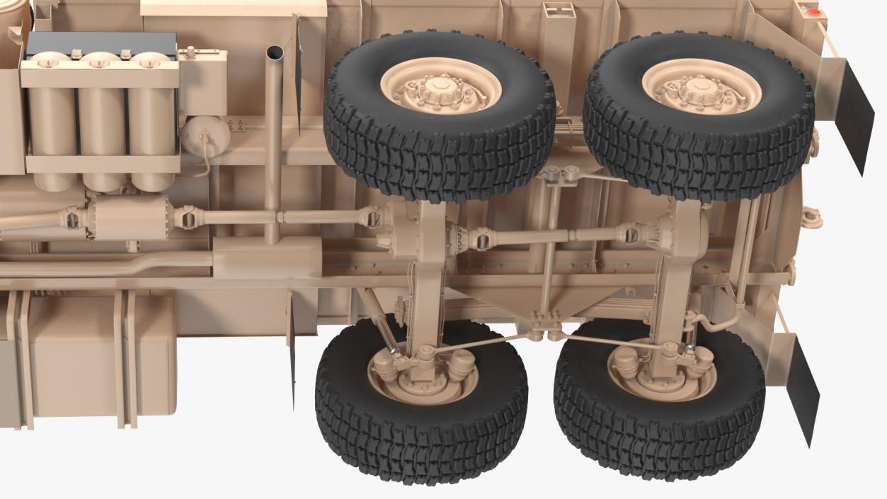 3D model Oshkosh FMTV Cargo Truck 6x6 Rigged