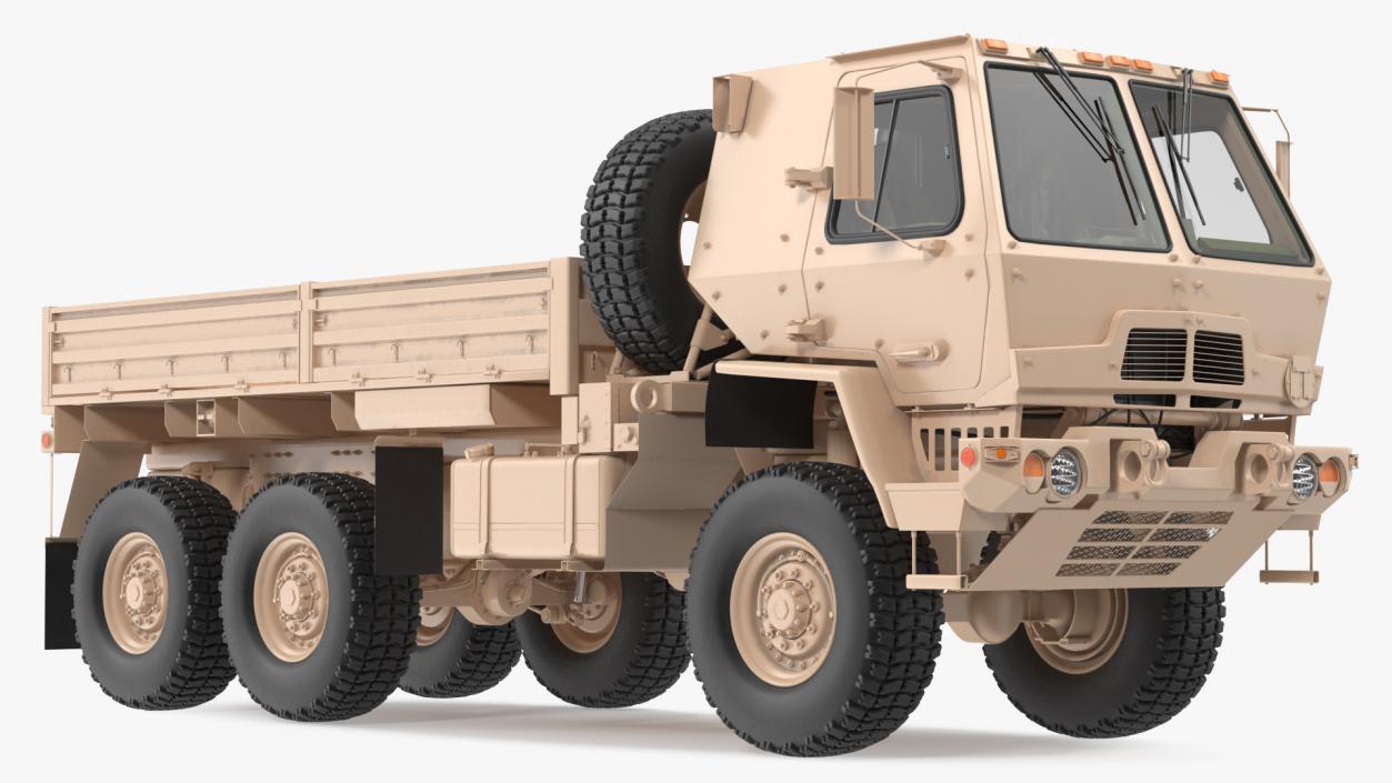 3D model Oshkosh FMTV Cargo Truck 6x6 Rigged