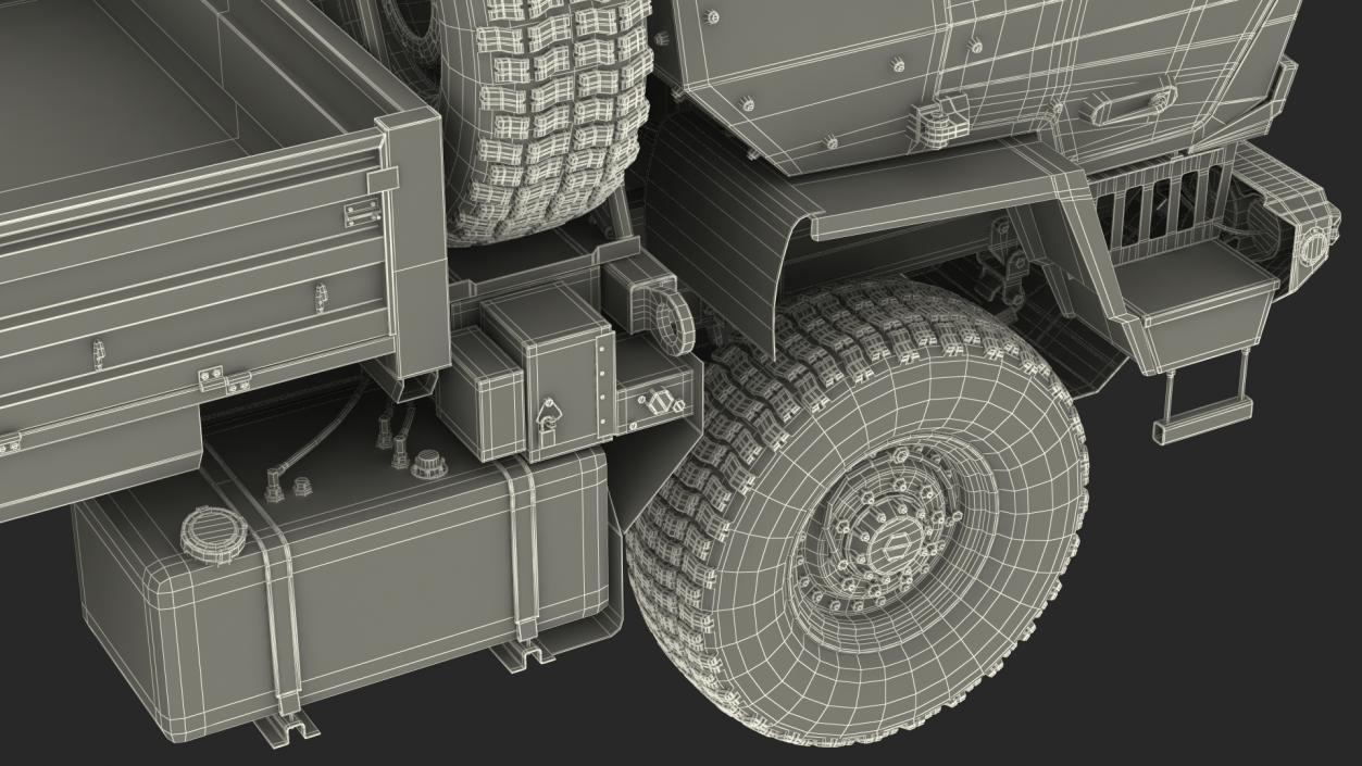 3D model Oshkosh FMTV Cargo Truck 6x6 Rigged