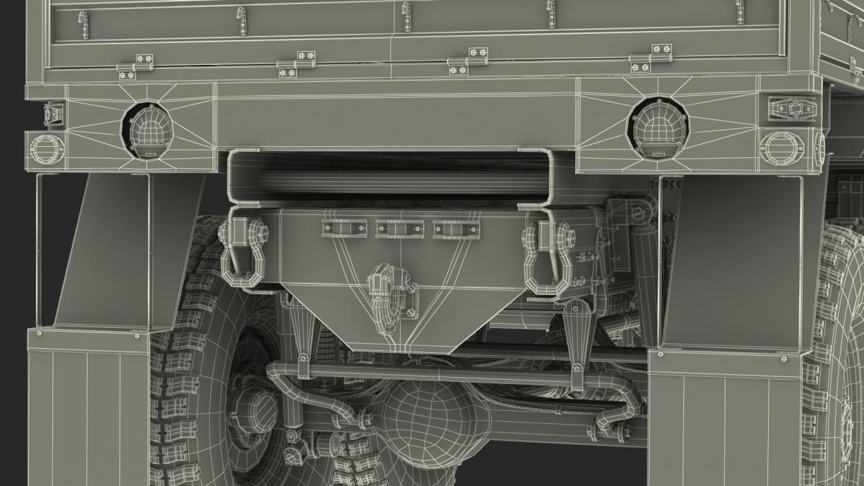 3D model Oshkosh FMTV Cargo Truck 6x6 Rigged