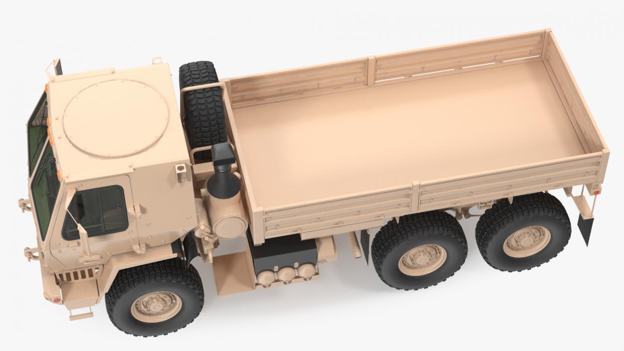 3D model Oshkosh FMTV Cargo Truck 6x6 Rigged