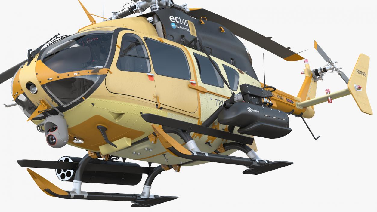 Combat Helicopter Aerial Scout 72X 3D model