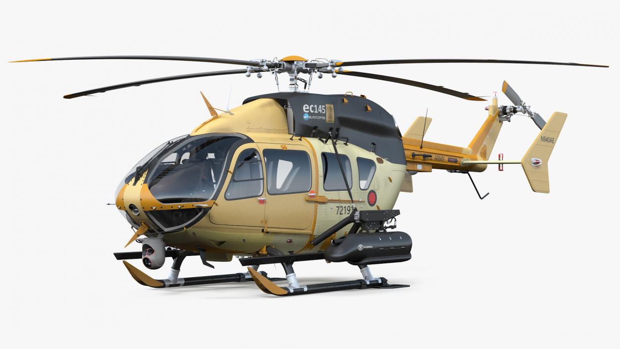 Combat Helicopter Aerial Scout 72X 3D model