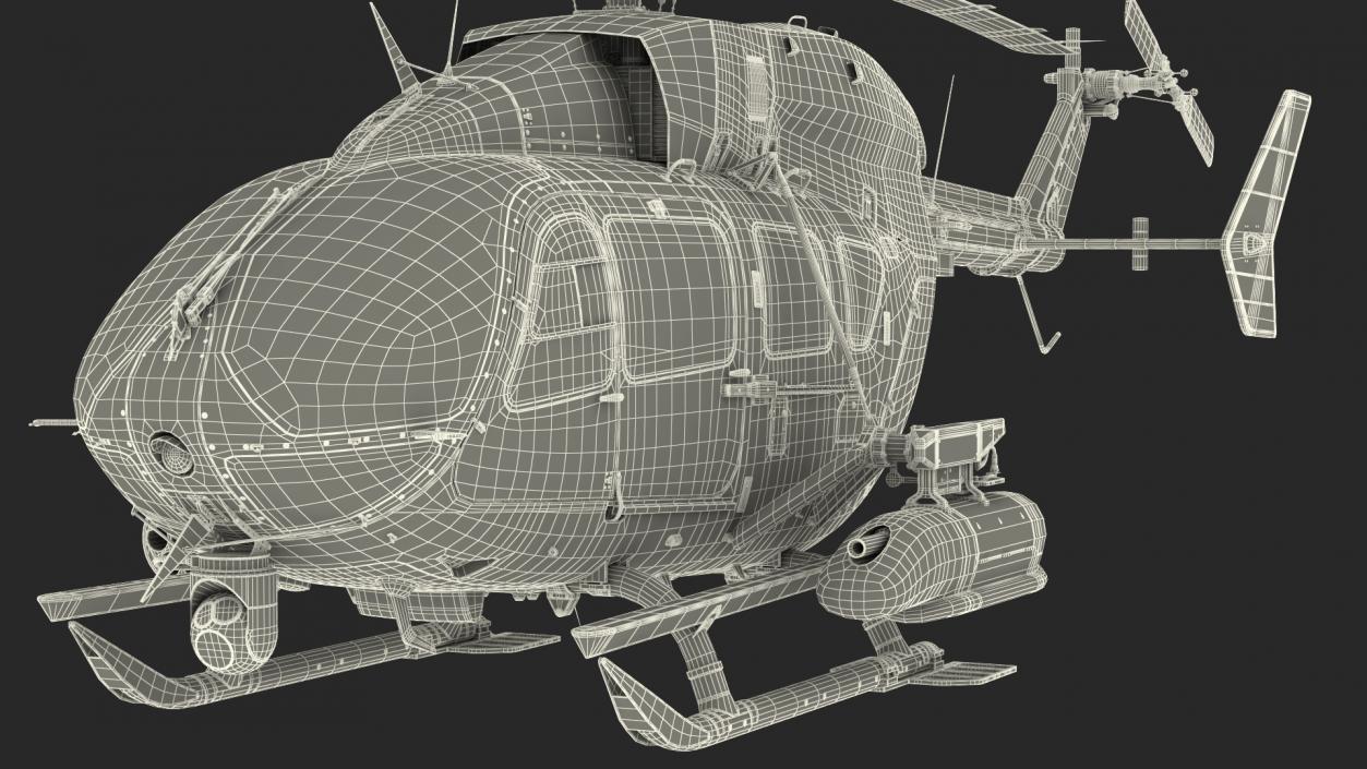 Combat Helicopter Aerial Scout 72X 3D model