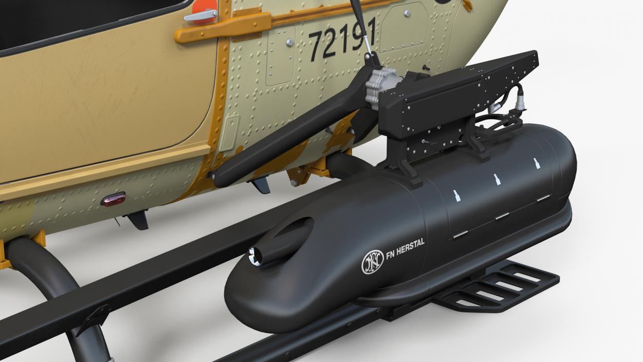 Combat Helicopter Aerial Scout 72X 3D model