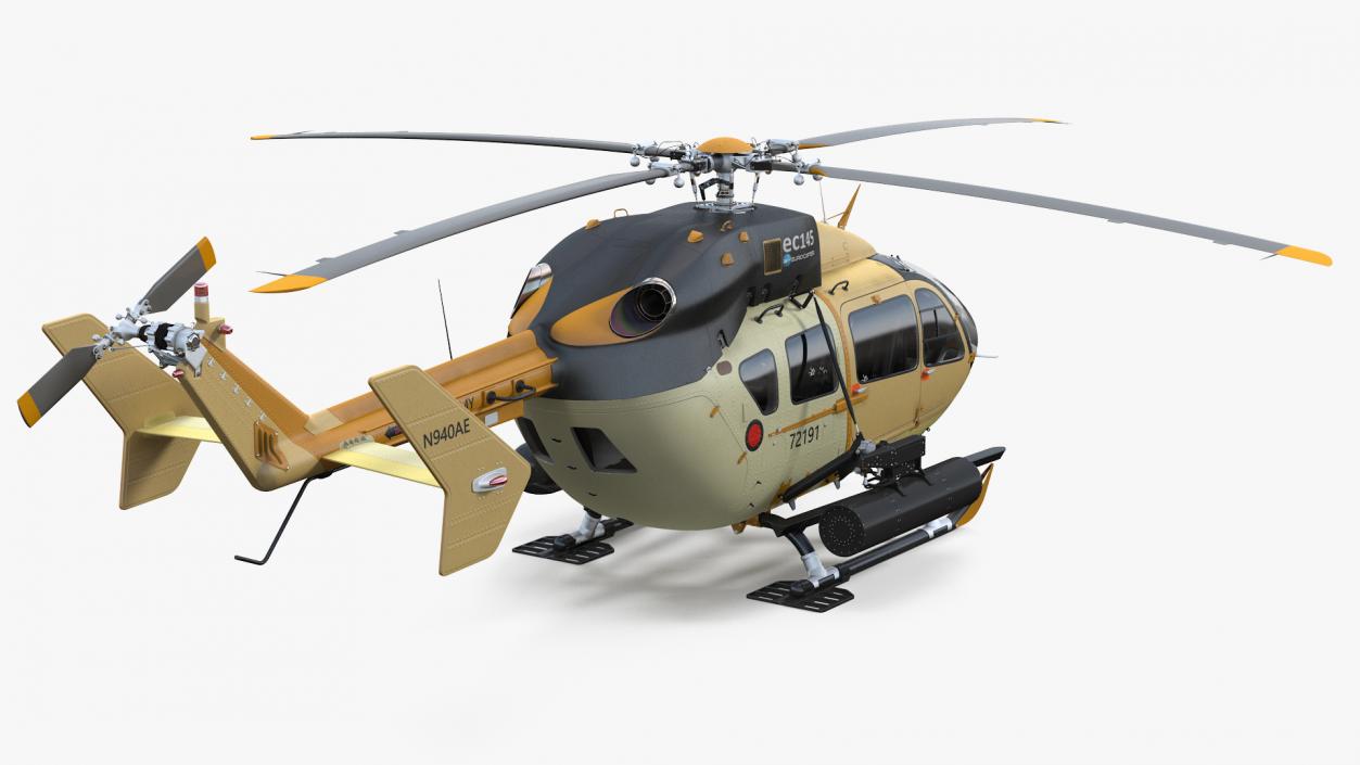 Combat Helicopter Aerial Scout 72X 3D model