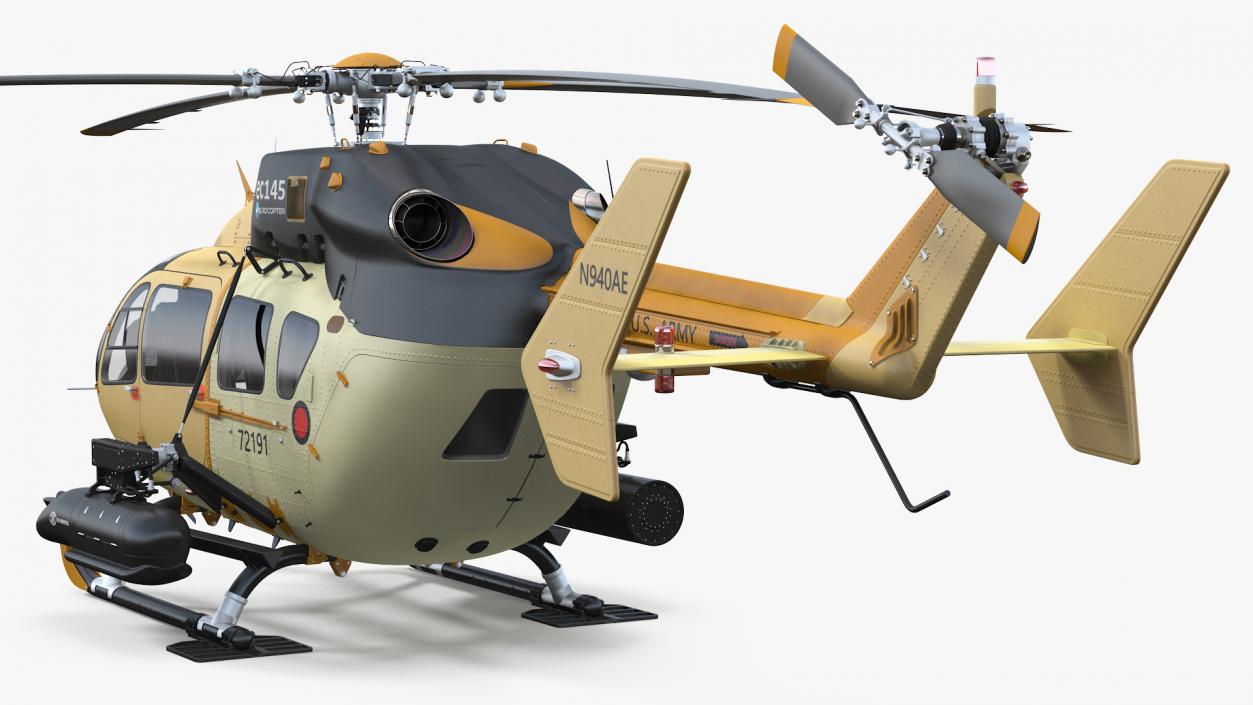 Combat Helicopter Aerial Scout 72X 3D model