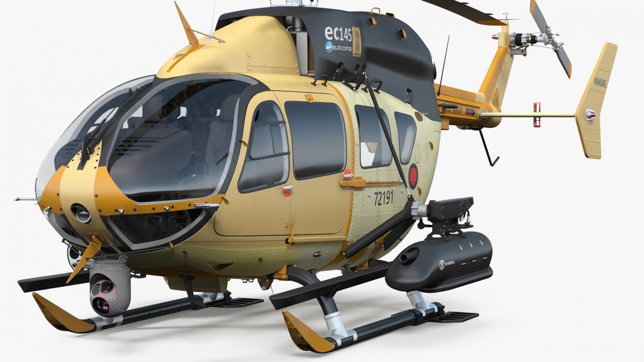 Combat Helicopter Aerial Scout 72X 3D model