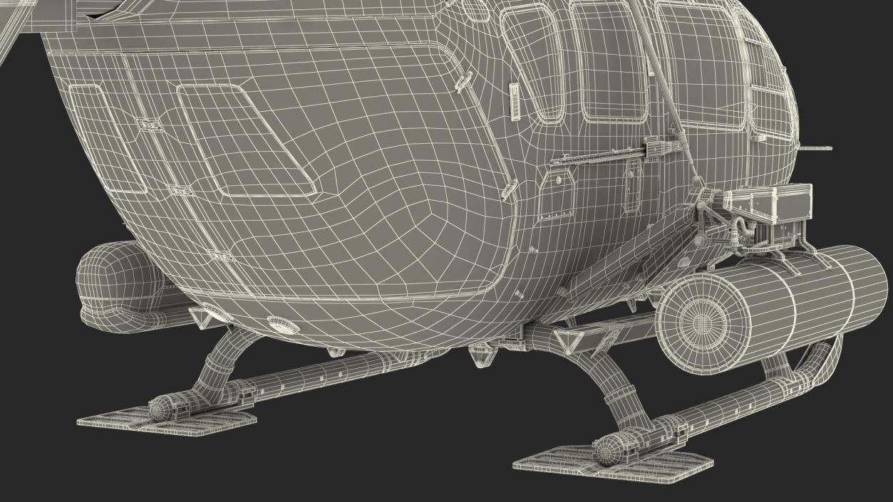 Combat Helicopter Aerial Scout 72X 3D model