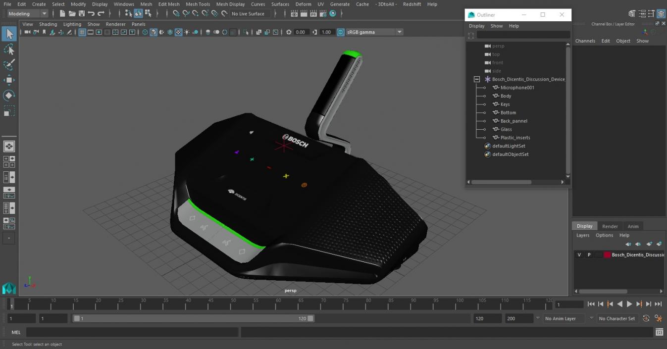 3D Bosch Dicentis DCNM DVT Discussion Device with Voting model