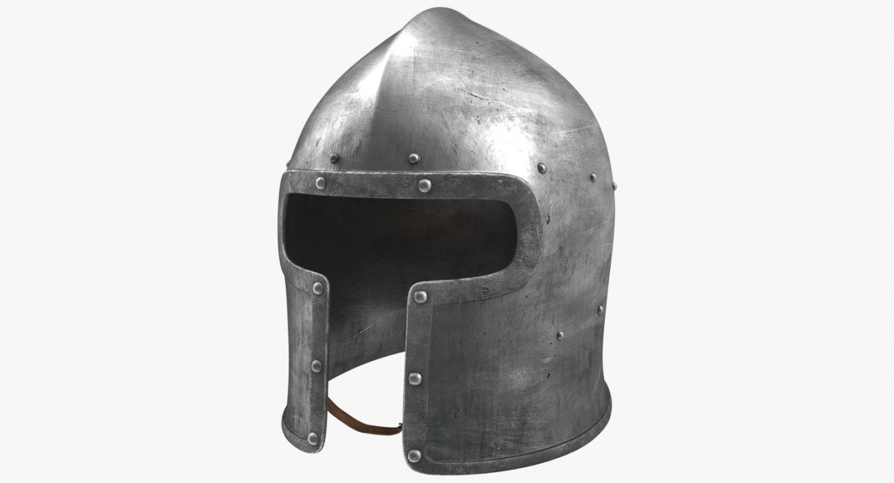 3D Barbuta Medieval Helmet model