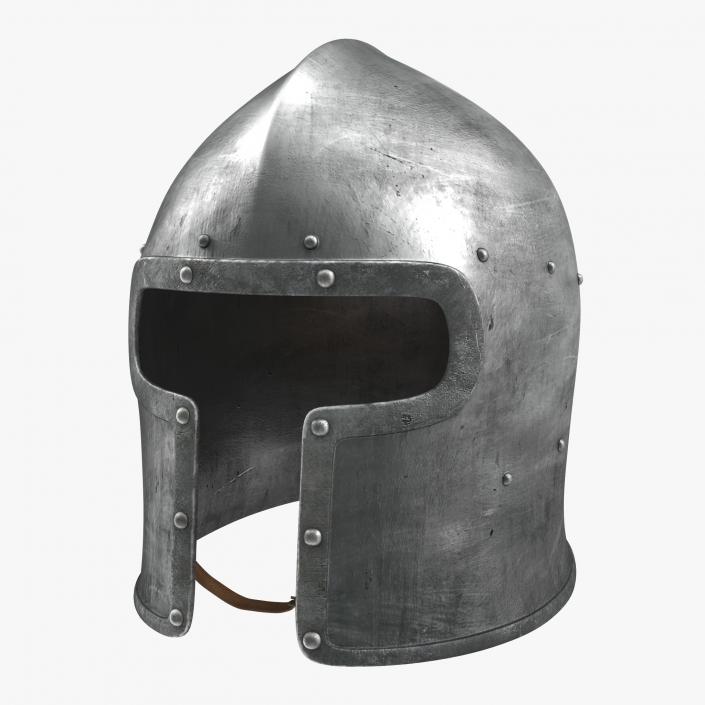 3D Barbuta Medieval Helmet model