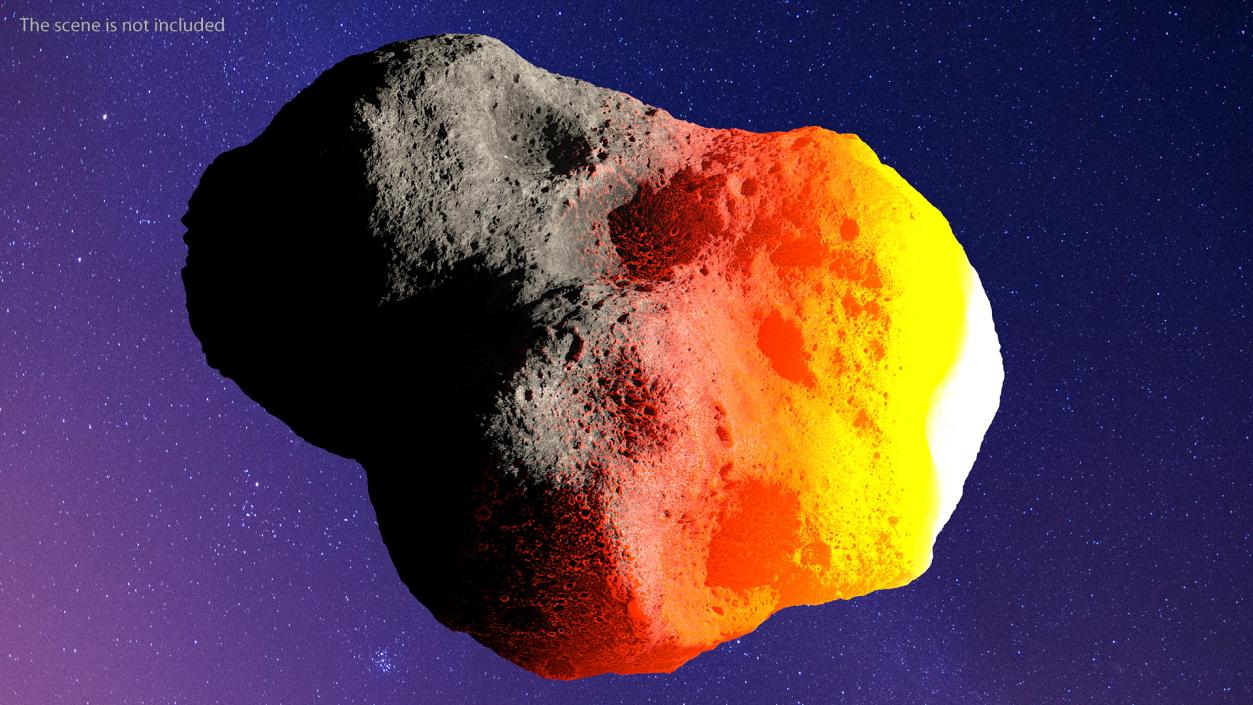 3D Asteroid Entering Atmosphere model