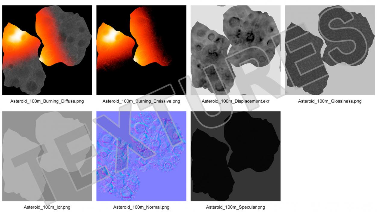 3D Asteroid Entering Atmosphere model