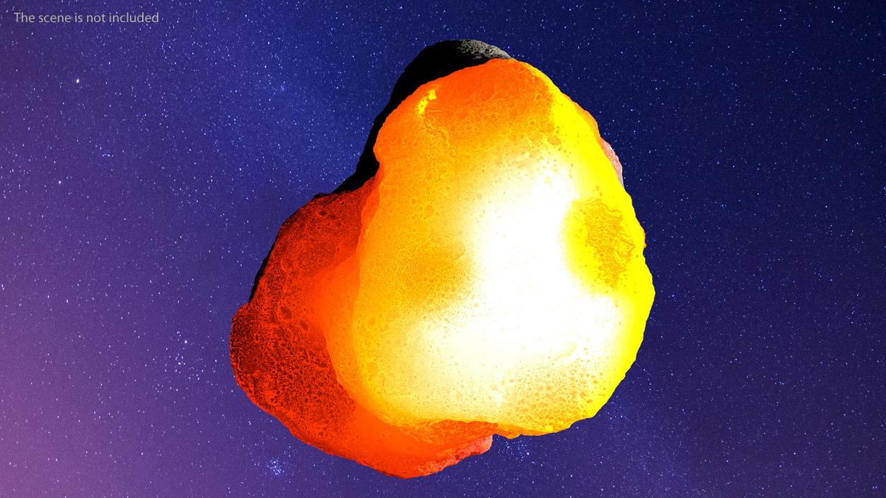 3D Asteroid Entering Atmosphere model