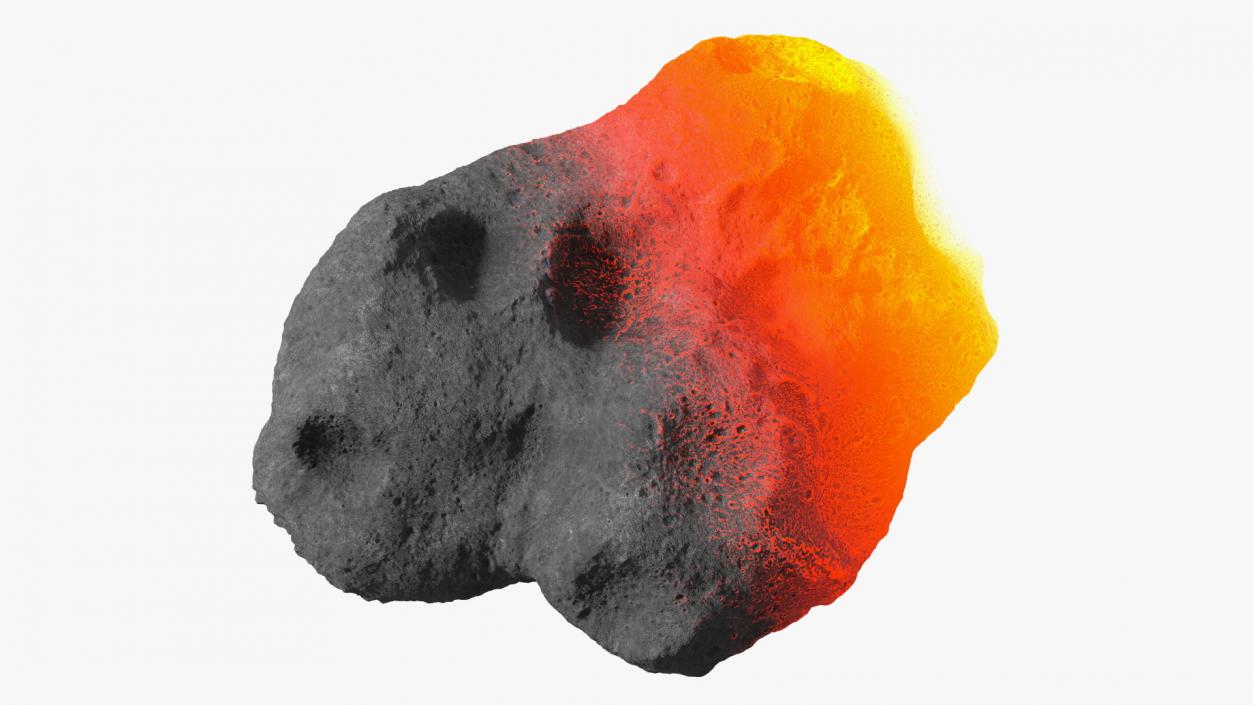 3D Asteroid Entering Atmosphere model