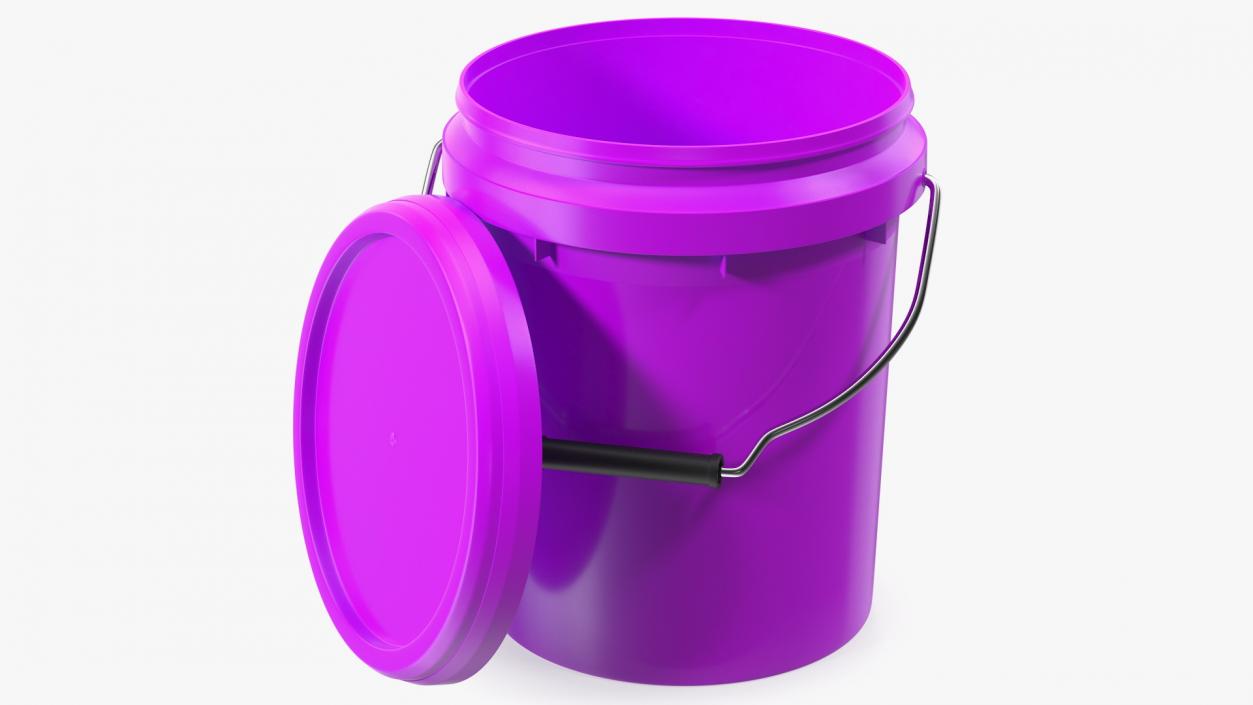 3D Food Grade 5l Plastic Bucket model