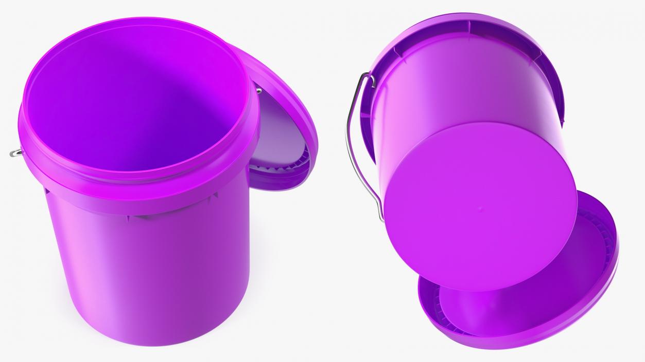 3D Food Grade 5l Plastic Bucket model