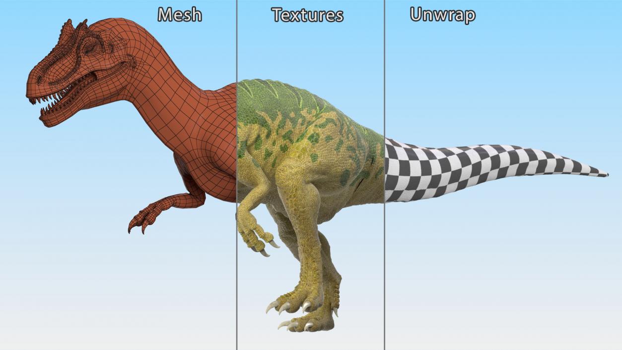 3D Allosaurus Running model