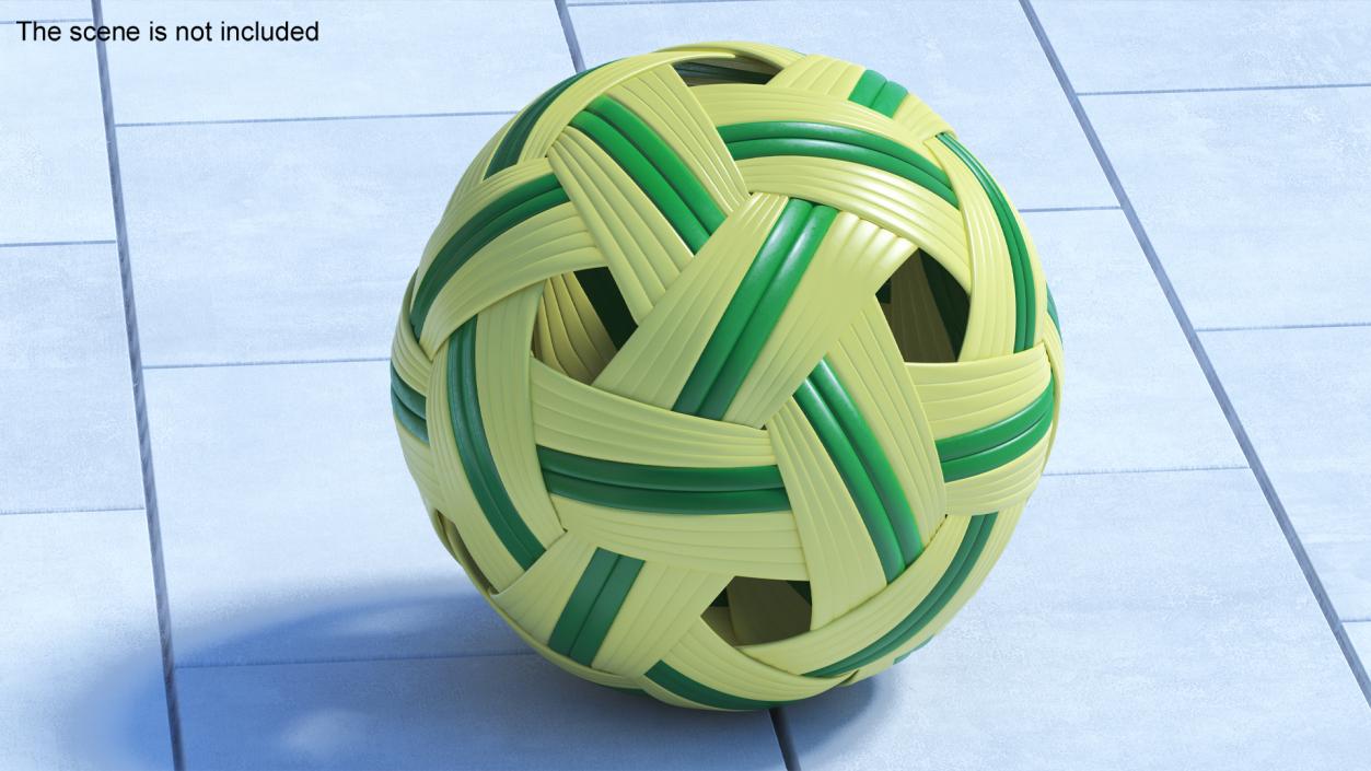 Sepak Takraw Thai Kick Rattan Ball 3D model