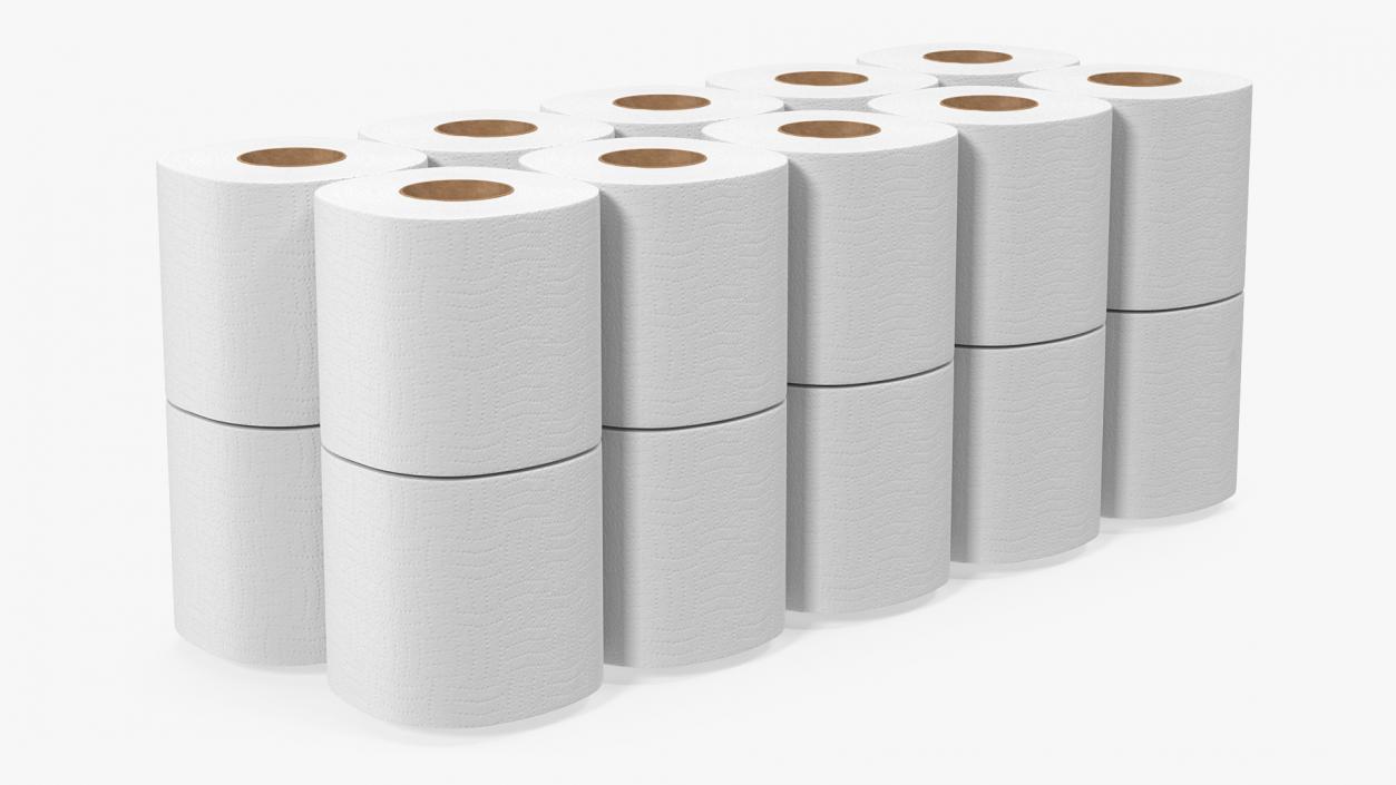 Scott Regular Roll Bath Tissue 20 Rolls 3D model